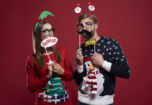 Funny crazy couple — Stockfoto