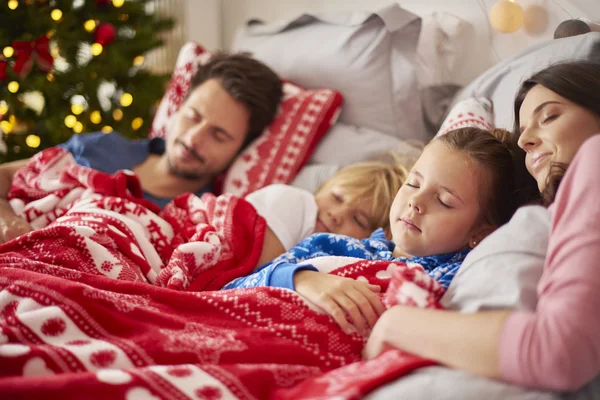 Happy family spending Christmas together — Stock Photo, Image