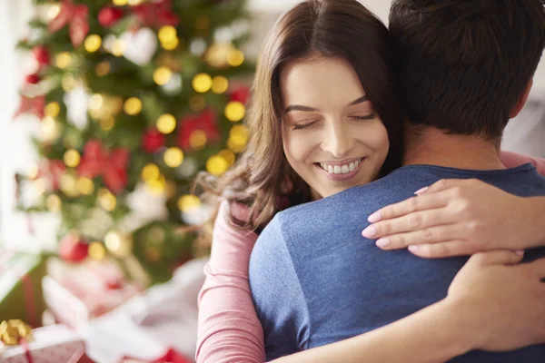 Wife and husband at home — Stock Photo, Image