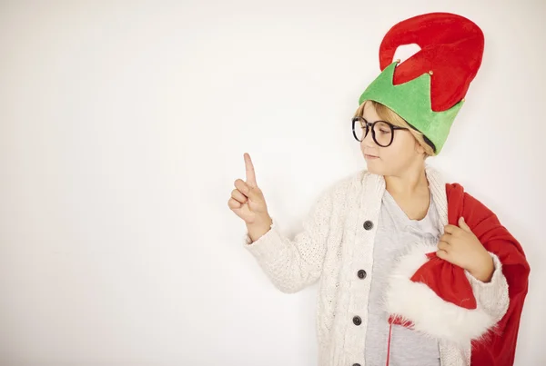 Gelukkig weinig jongen elf — Stockfoto