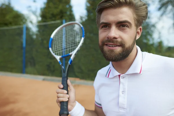 Deportista jugando tenis — Foto de Stock