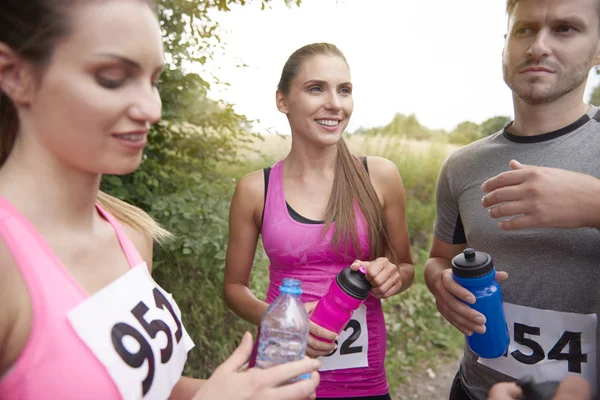 Gente durante la maratón — Foto de Stock