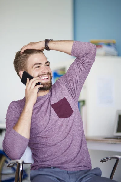 man talking on the phone