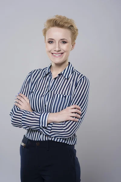 Young blonde businesswoman — Stock Photo, Image