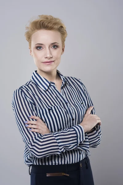 Young blonde businesswoman — Stock Photo, Image