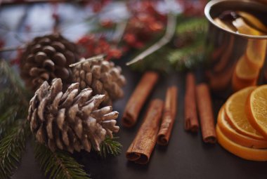 Noel tatil kompozisyon