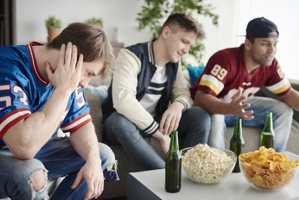 Disappointed sport fans — Stock Photo, Image