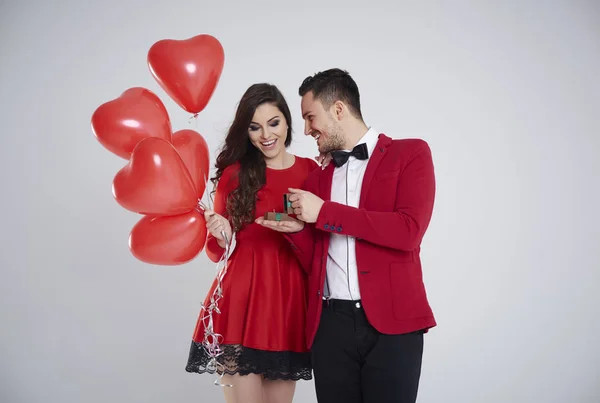 Man making propose — Stock Photo, Image