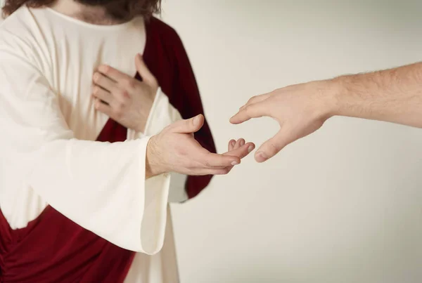 Jézus megmentése a kezét — Stock Fotó
