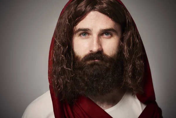 Ο Ιησούς Χριστός με μακριά μαλλιά — Φωτογραφία Αρχείου