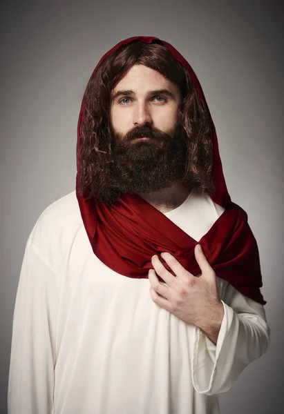 Gesù Cristo con i capelli lunghi — Foto Stock