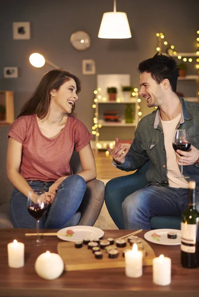 Young couple having date — Stock Photo, Image