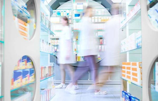 Розмита сцена аптечного магазину — стокове фото