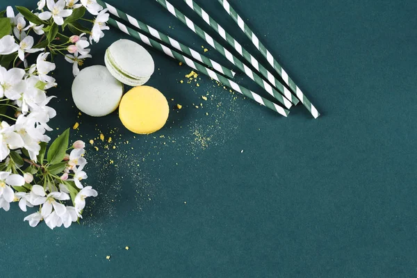 Lezzetli Fransız macarons — Stok fotoğraf