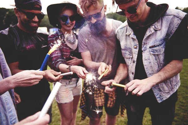 Havai fişek görüntüler Müzik Festivali 