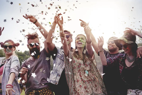 Celebrar o festival ao ar livre — Fotografia de Stock