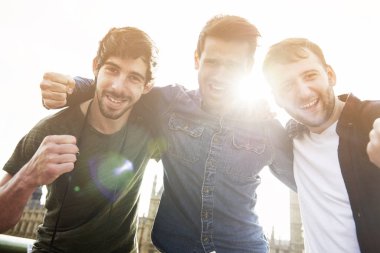 Mutlu arkadaş birlikte vakit