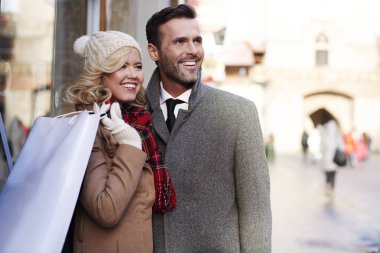 Birlikte alışveriş üzerinde vakit Çift 