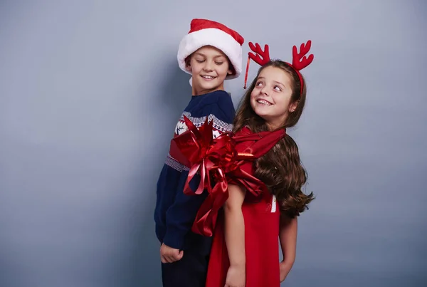 Biz Ecek Var Olmak Iyi Noel Noel Hediyesi — Stok fotoğraf