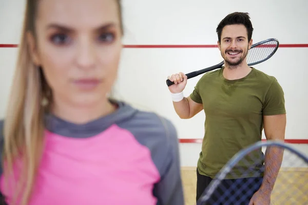 Squash Oder Tennis Auf Dem Platz — Stockfoto