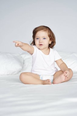 Kız kopya alanı işaret pijama 