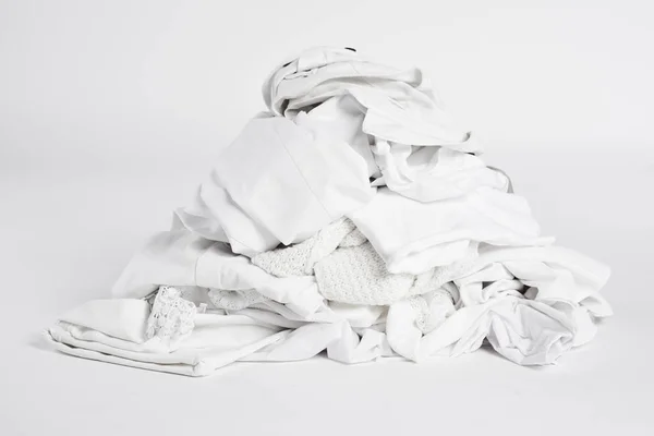 Laundry Heap Grey Background — Stock Photo, Image