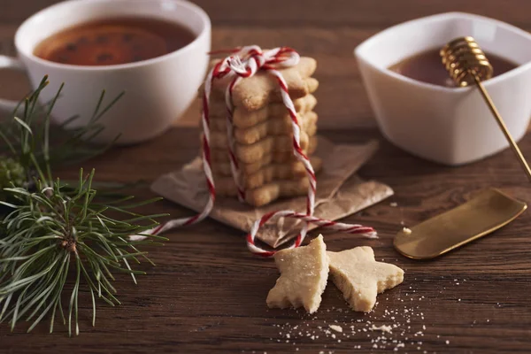 Вкусное Пряничное Печенье Готово Рождеству — стоковое фото