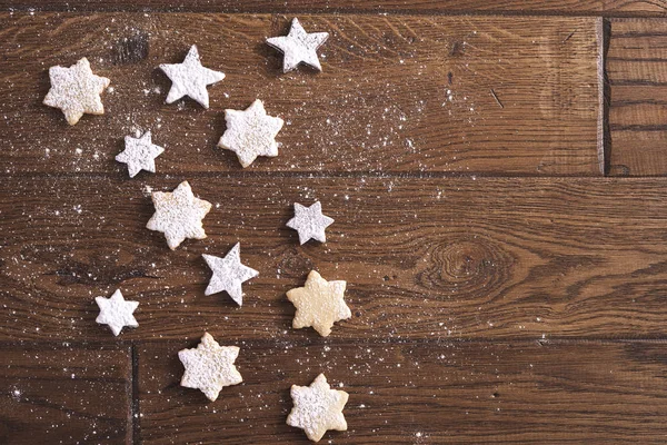 Ein Bisschen Sternförmige Kekse — Stockfoto