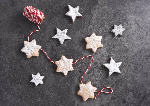 Disposizione Alimenti Dolci Natale — Foto Stock