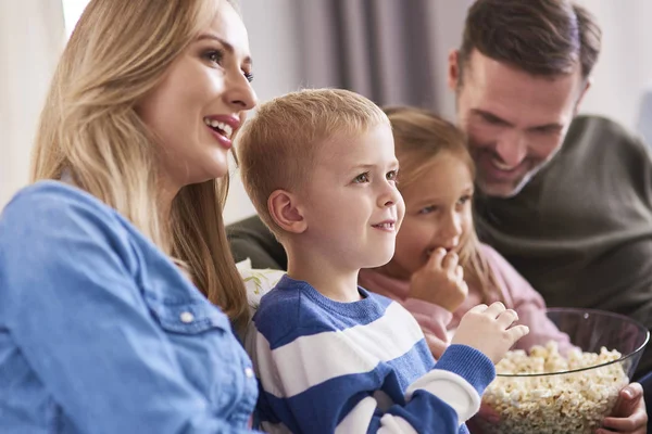 Close Family Watching Home — Stock Photo, Image