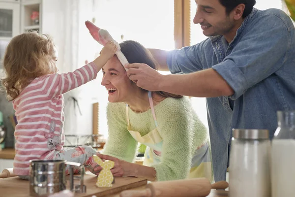 Viel Spaß Beim Plätzchenbacken Ostern — Stockfoto