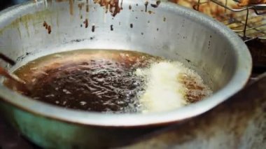 Vietnam sokak yemeklerinin el kameraları. 8 km 'de kırmızı helyum kamerayla çekilmiş.