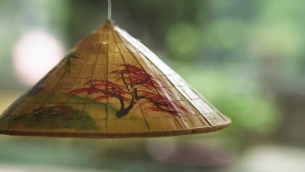 Marketteki Vietnam Dekorasyonunun Kamerasıyla Çekilmiş Görüntüleri Kırmızı Helyum Kamerayla Çekilmiş — Stok video