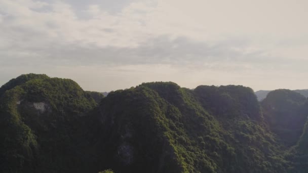 Drone Άποψη Του Γραφικού Τοπίου Στο Βιετνάμ — Αρχείο Βίντεο