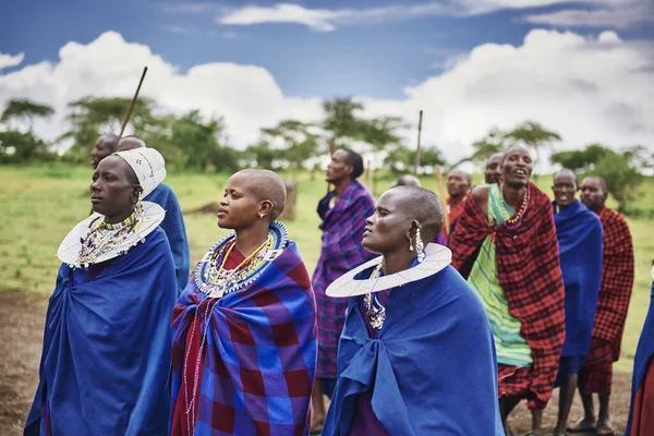 Tribù Masai Tanzania Africa Febbraio 2020 — Foto Stock