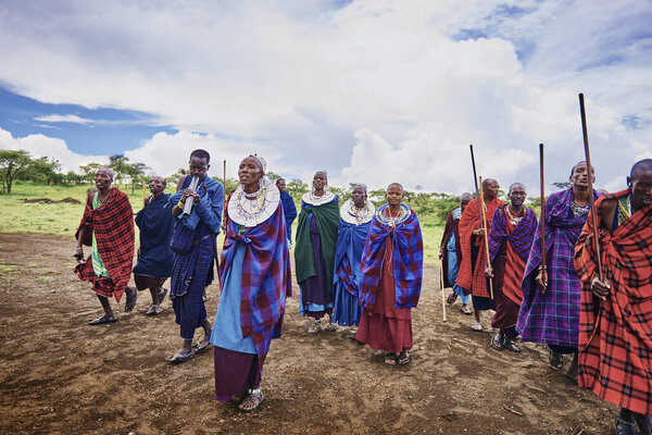 Maasai people, Tanzania,  Africa- 01 February 2020