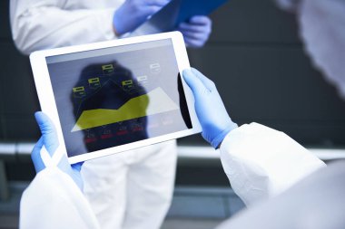Dijital tabletin Coronavirus istatistikleri