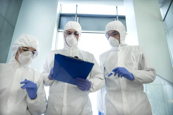 Grupo Técnicos Trabalho — Fotografia de Stock