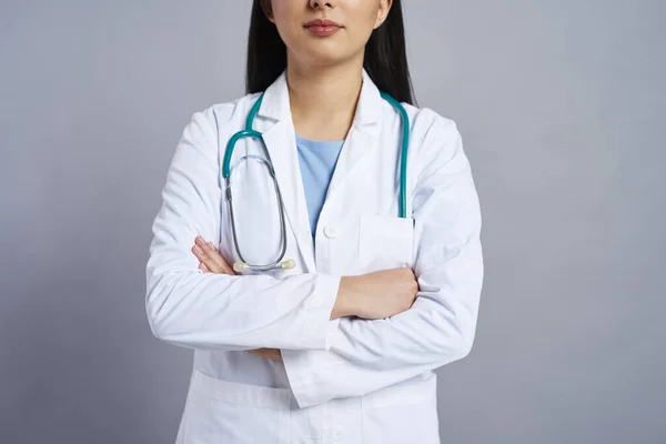 Lower Section Doctor Arms Crossed — Stock Photo, Image