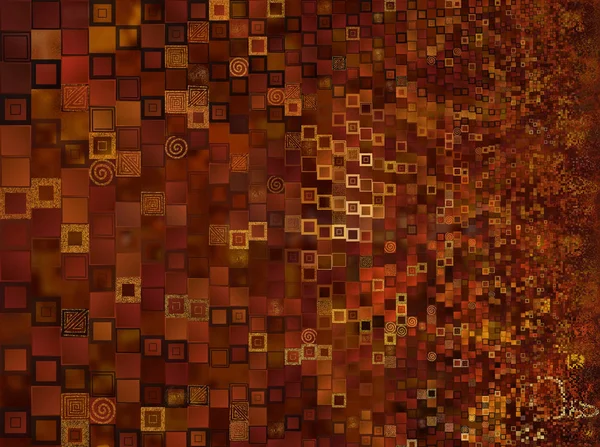 Klimt Cor Tema Padrão Arte Telha — Fotografia de Stock