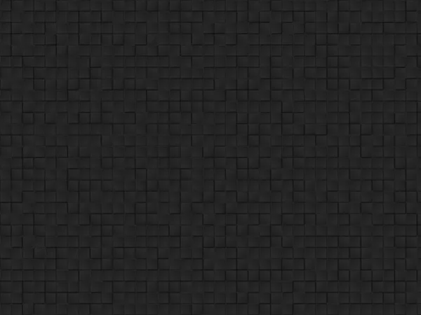 Geometric Black Square Pattern Black Background — ストック写真