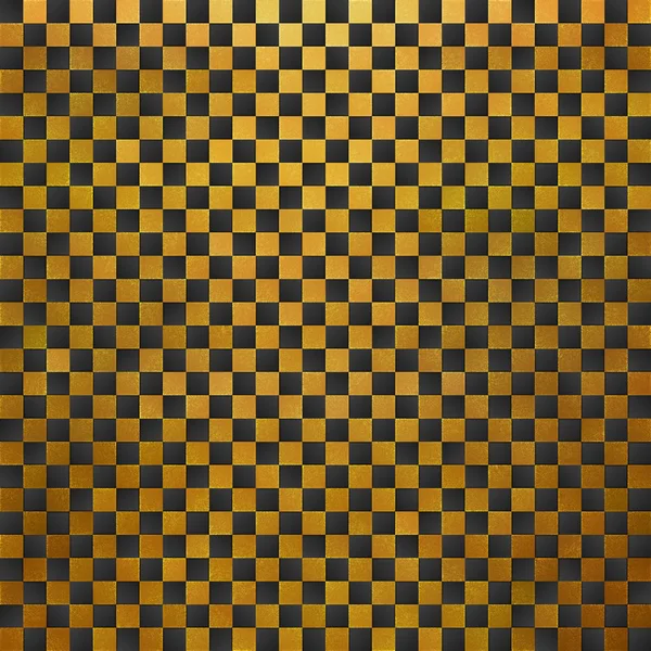 Black Golden Seamless Chess Background — 스톡 사진