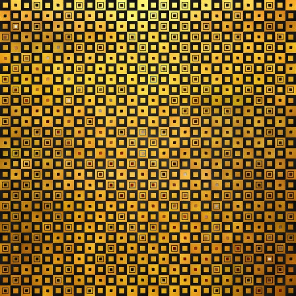 Preto Padrão Abstrato Dourado Mosaico Dourado — Fotografia de Stock