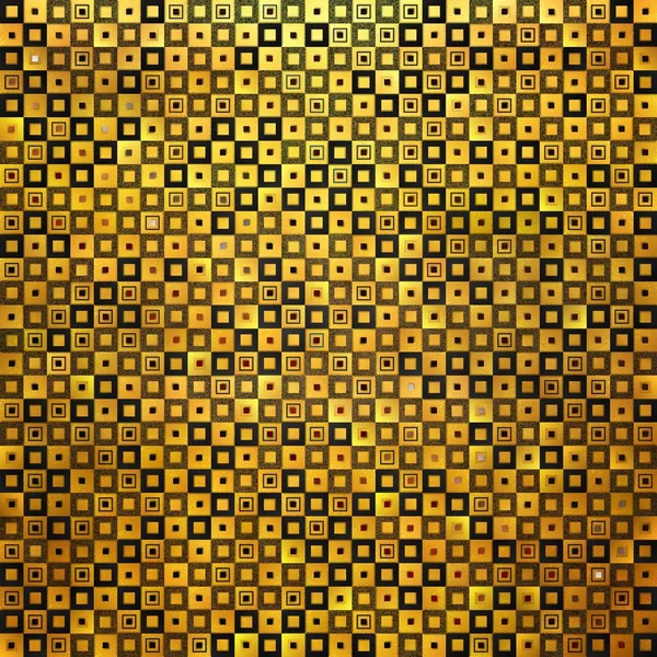 Negro Patrón Abstracto Dorado Mosaico Oro — Foto de Stock