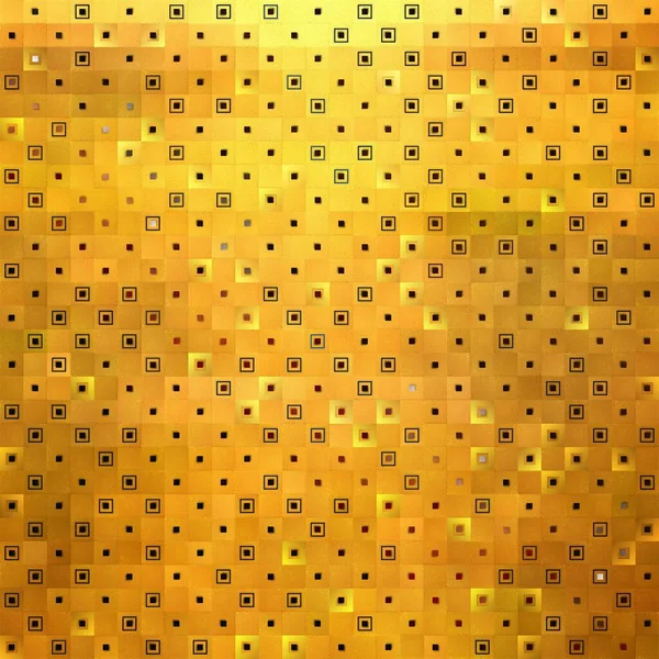 Negro Patrón Abstracto Dorado Mosaico Oro —  Fotos de Stock