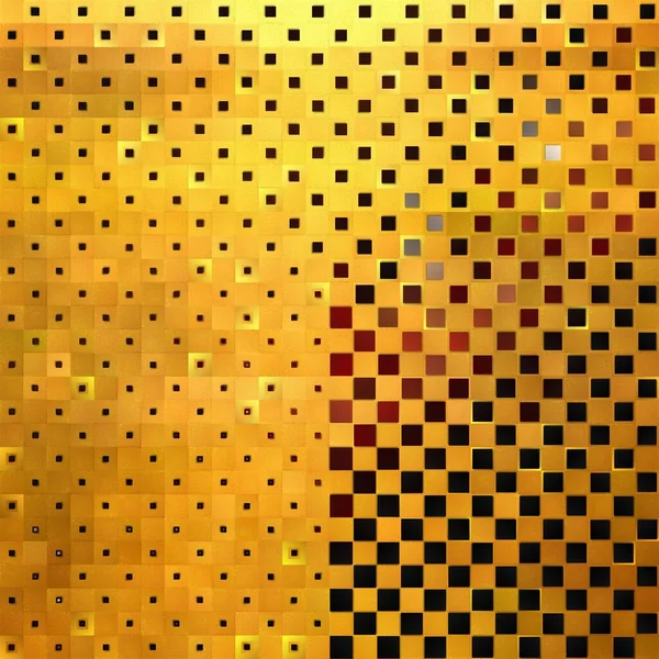 Black Golden Abstract Pattern Gold Mosaic — 스톡 사진