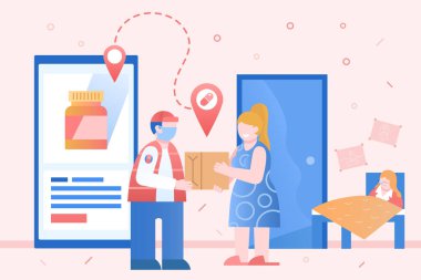 Kurye eve ilaç getirdi. Akıllı telefondan internet eczanesinde sipariş