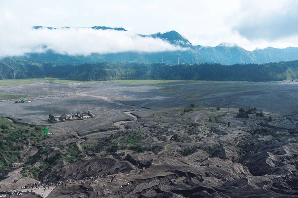 Fotografía Rocas Con Roca Volcánica Isla Java Indonesia —  Fotos de Stock