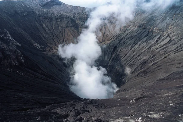 Foto Van Rook Vulkaan Krater Java Eiland Indonesië — Stockfoto