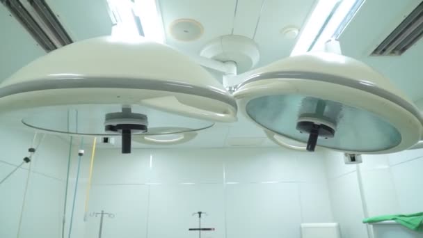Light Devices Operating Room Sanctify Operating Table Operation — Stock Video